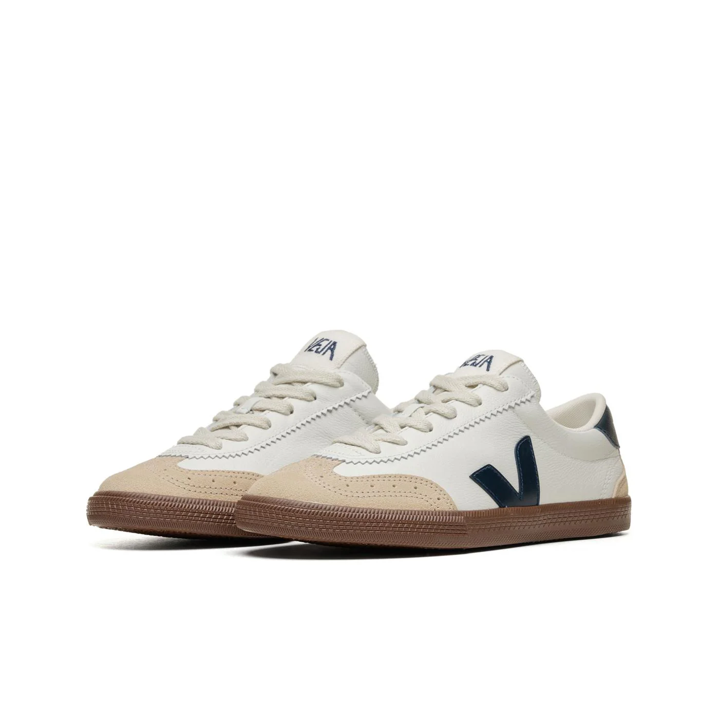 Veja Volley O.T. Leather White/Nautico/Bark - Image 3