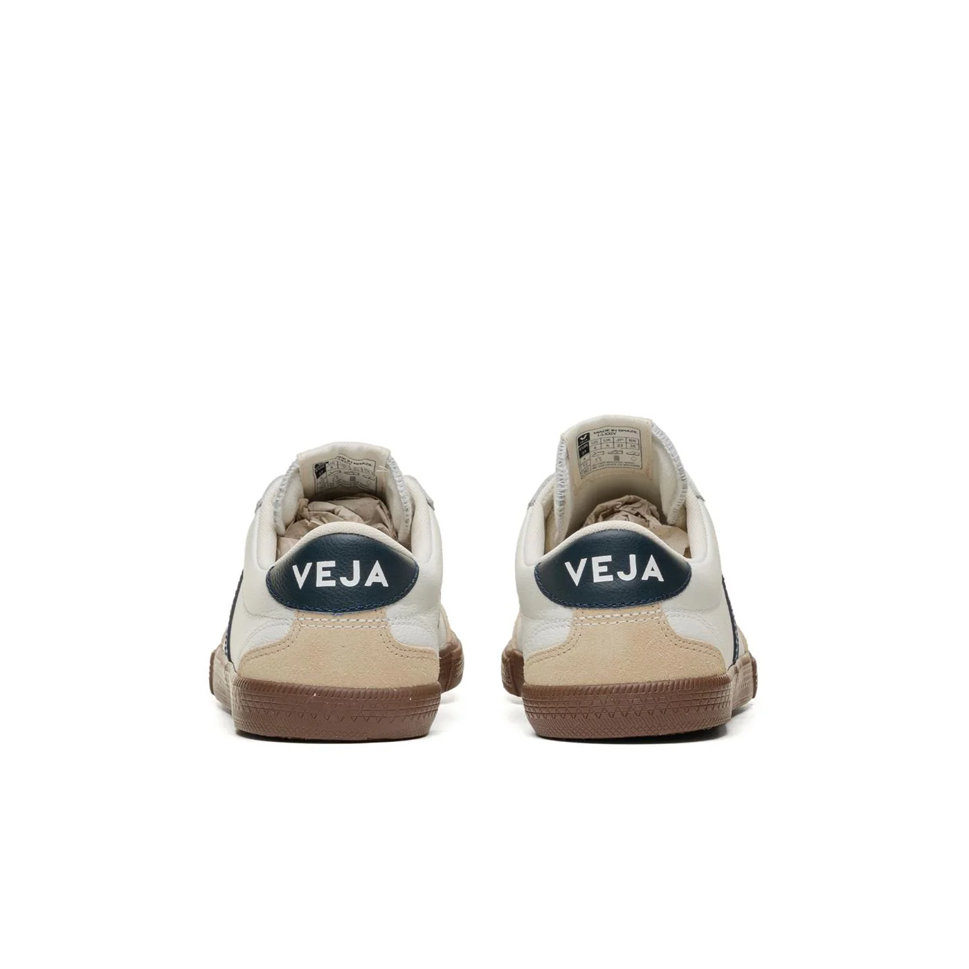 Veja Volley O.T. Leather White/Nautico/Bark - Image 4