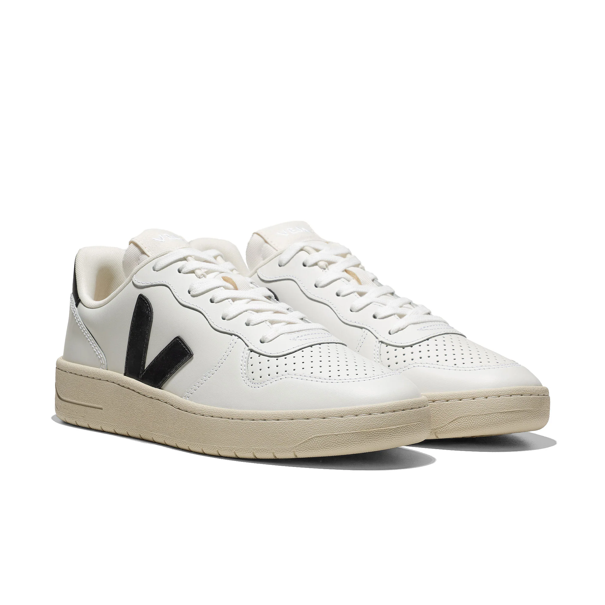 Veja V-10 Leather Extra-White/Black - Image 2