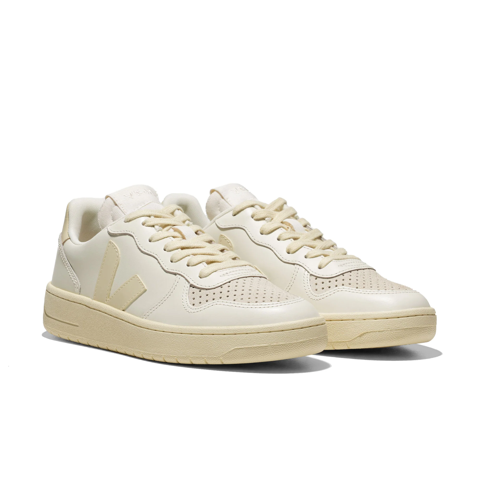 Veja V-10 Leather Pure/Calcaire - Image 2