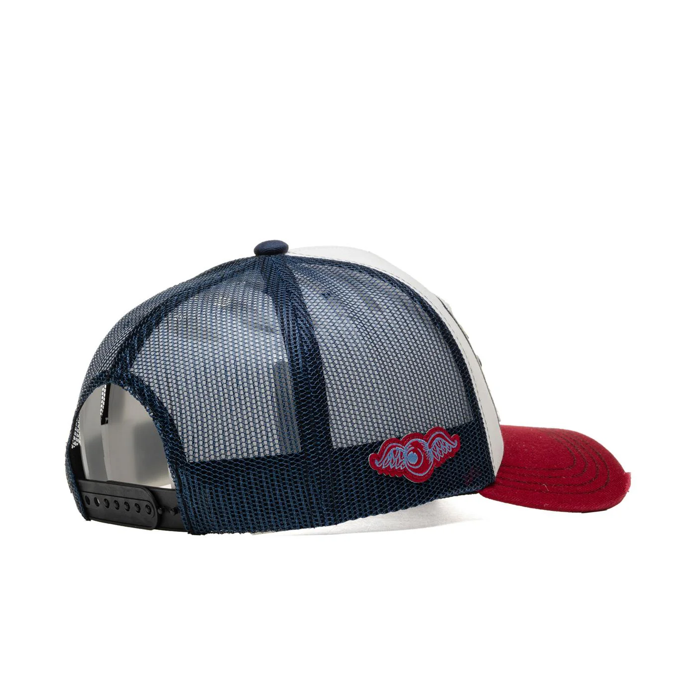 Von Dutch Legends Never Die Trucker Cap White/Burgundy/Navy - Image 3
