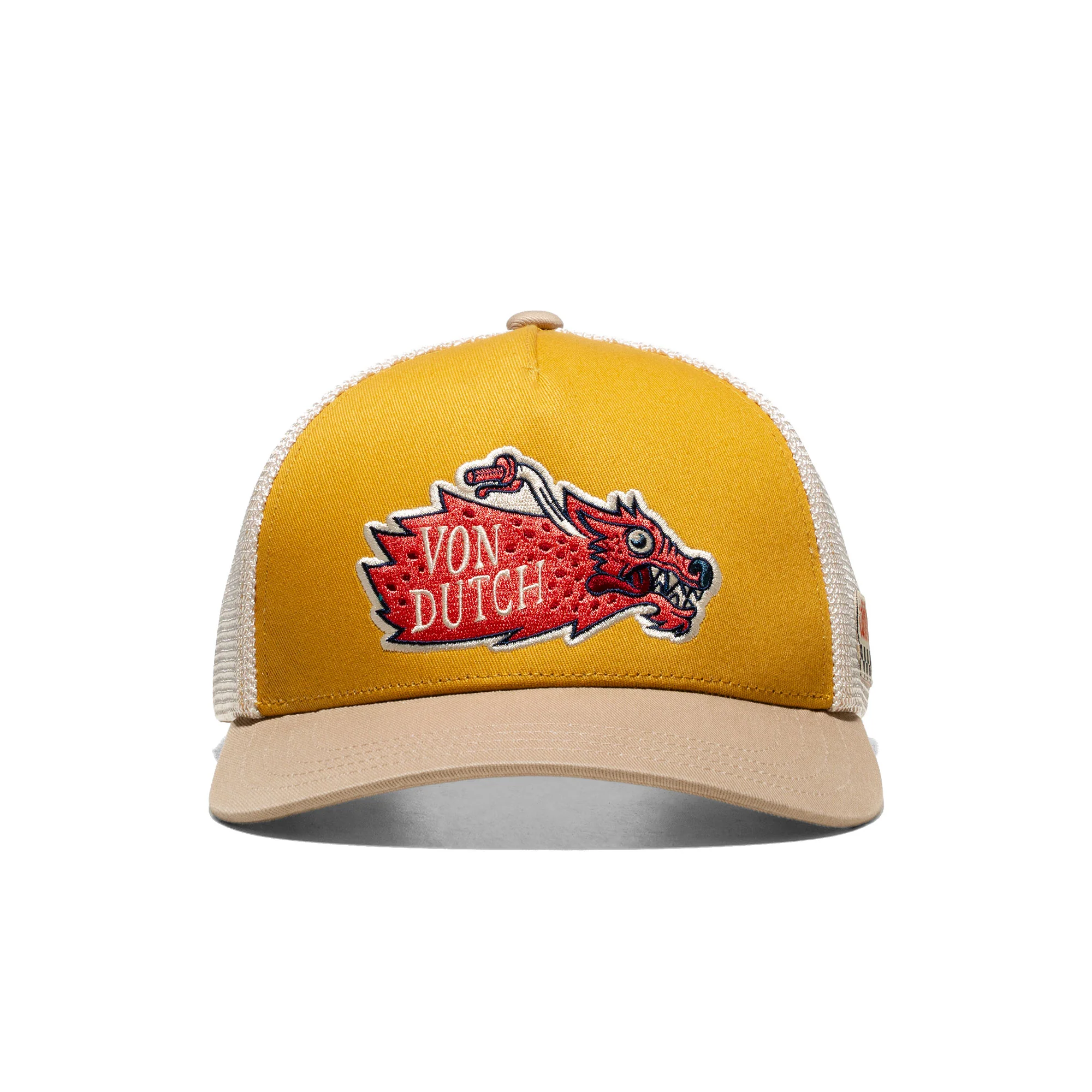 Von Dutch Trucker Cap Beige/Yellow/Black