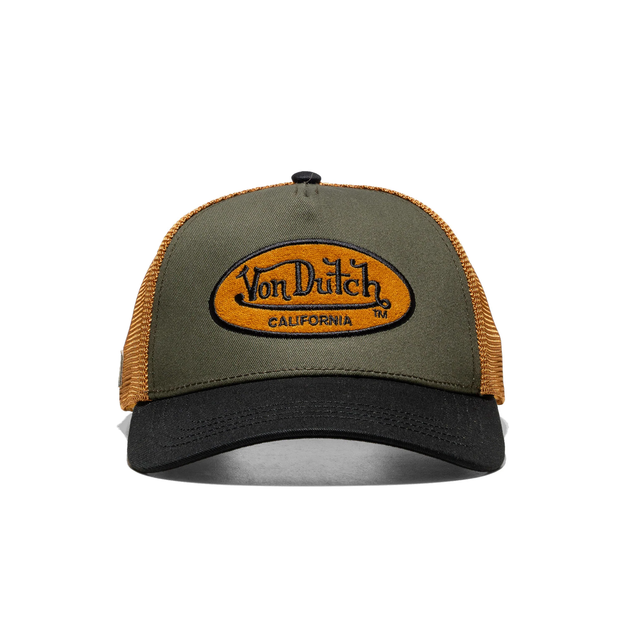 Von Dutch Trucker Cap Green/Mustard/Black