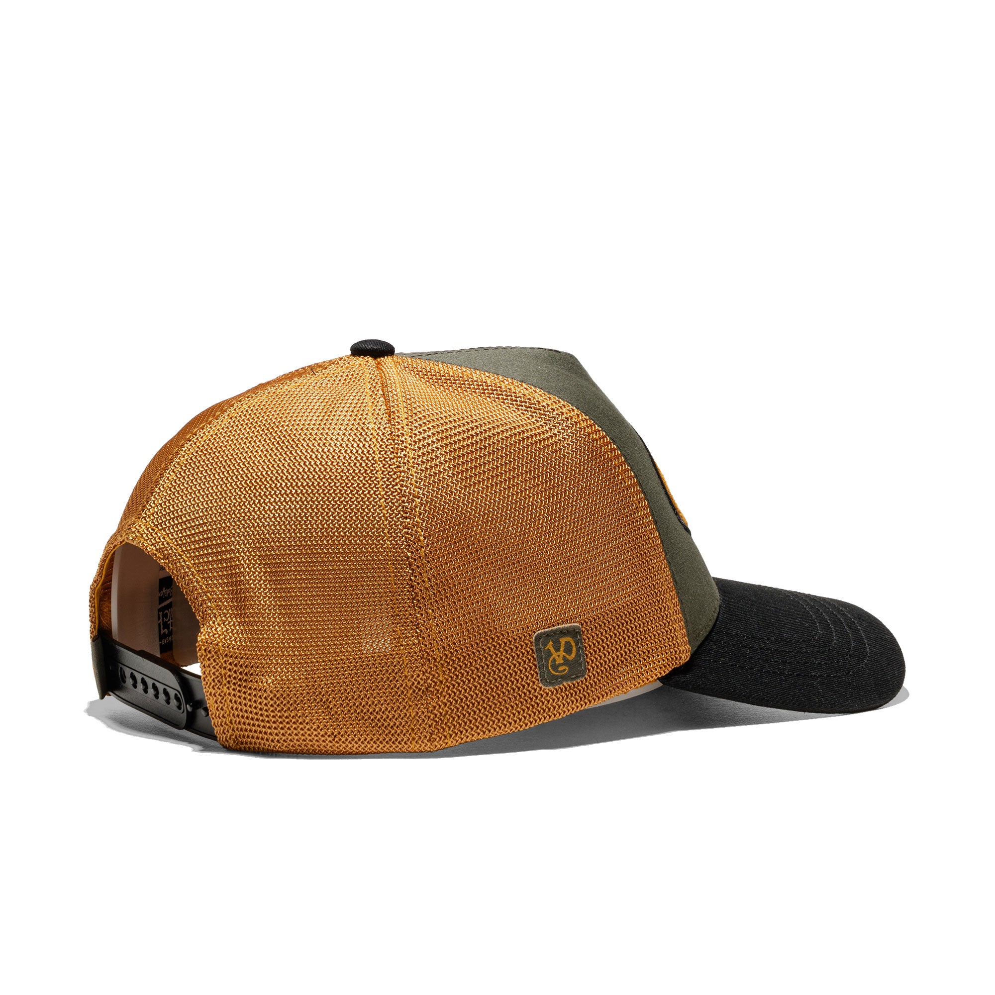 Von Dutch Trucker Cap Green/Mustard/Black - Image 3