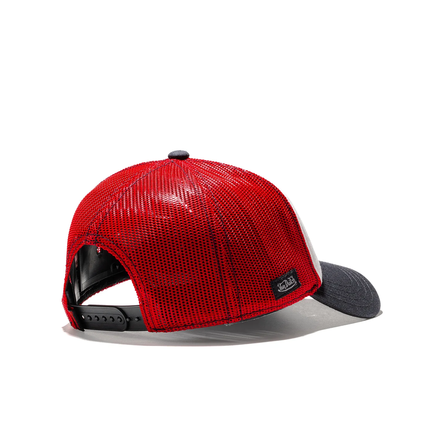 Von Dutch Trucker Cap Grey/Black/Red - Image 3
