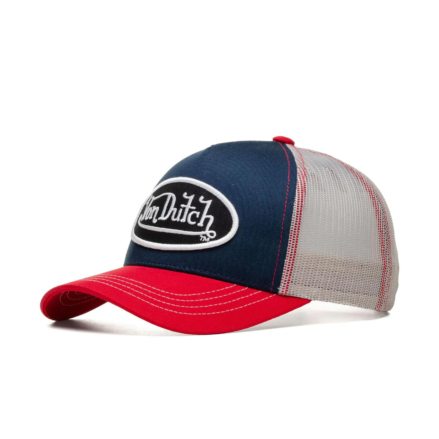Von Dutch Trucker Cap Navy/Red/Grey - Image 2