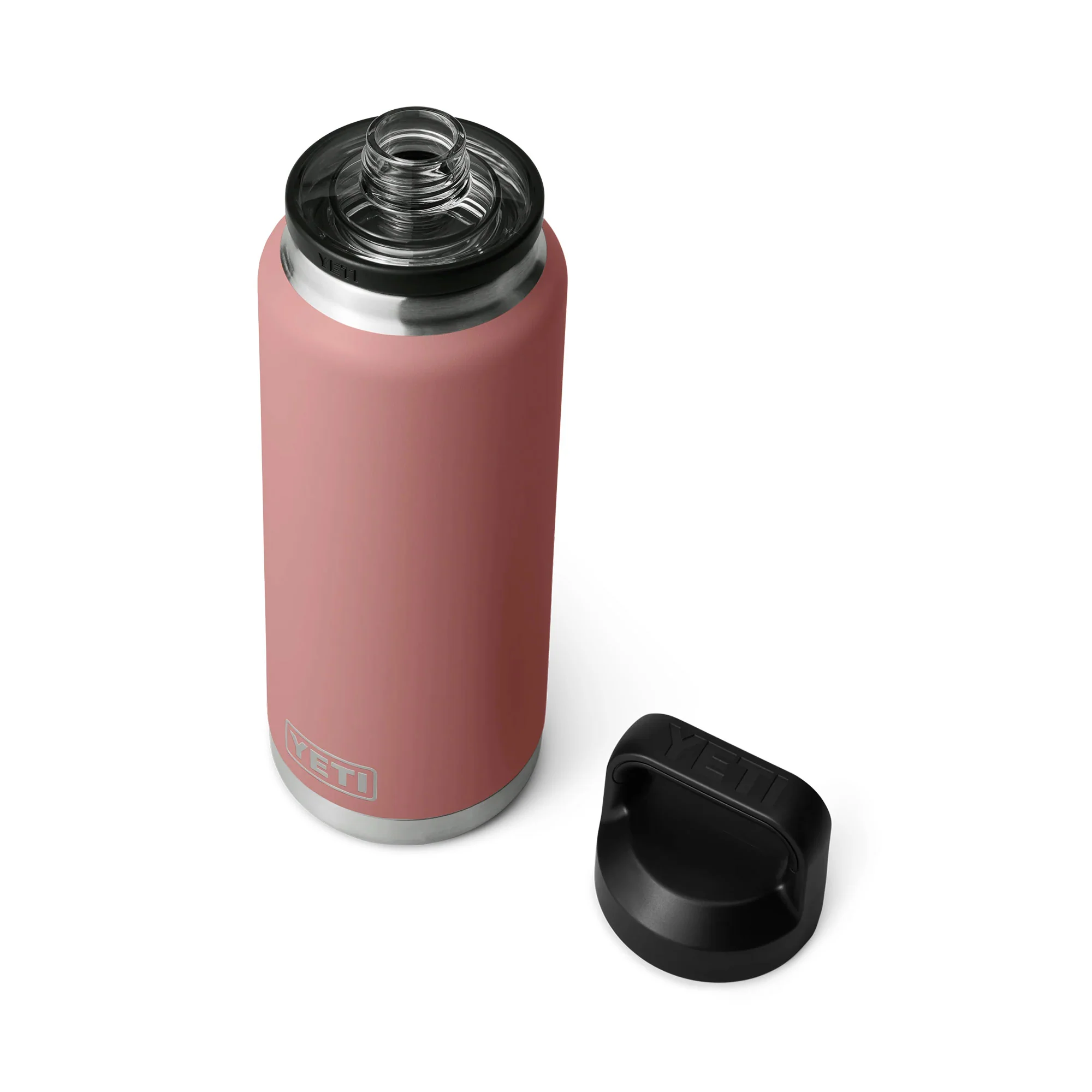 Yeti Rambler® (1L) Chug Cap Bottle Sandstone Pink - Image 4